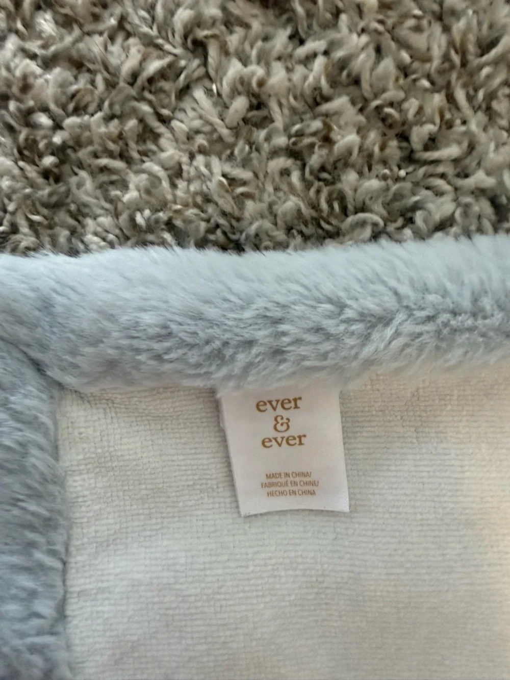 Baby Hooded Elephant Towel - white and light grey